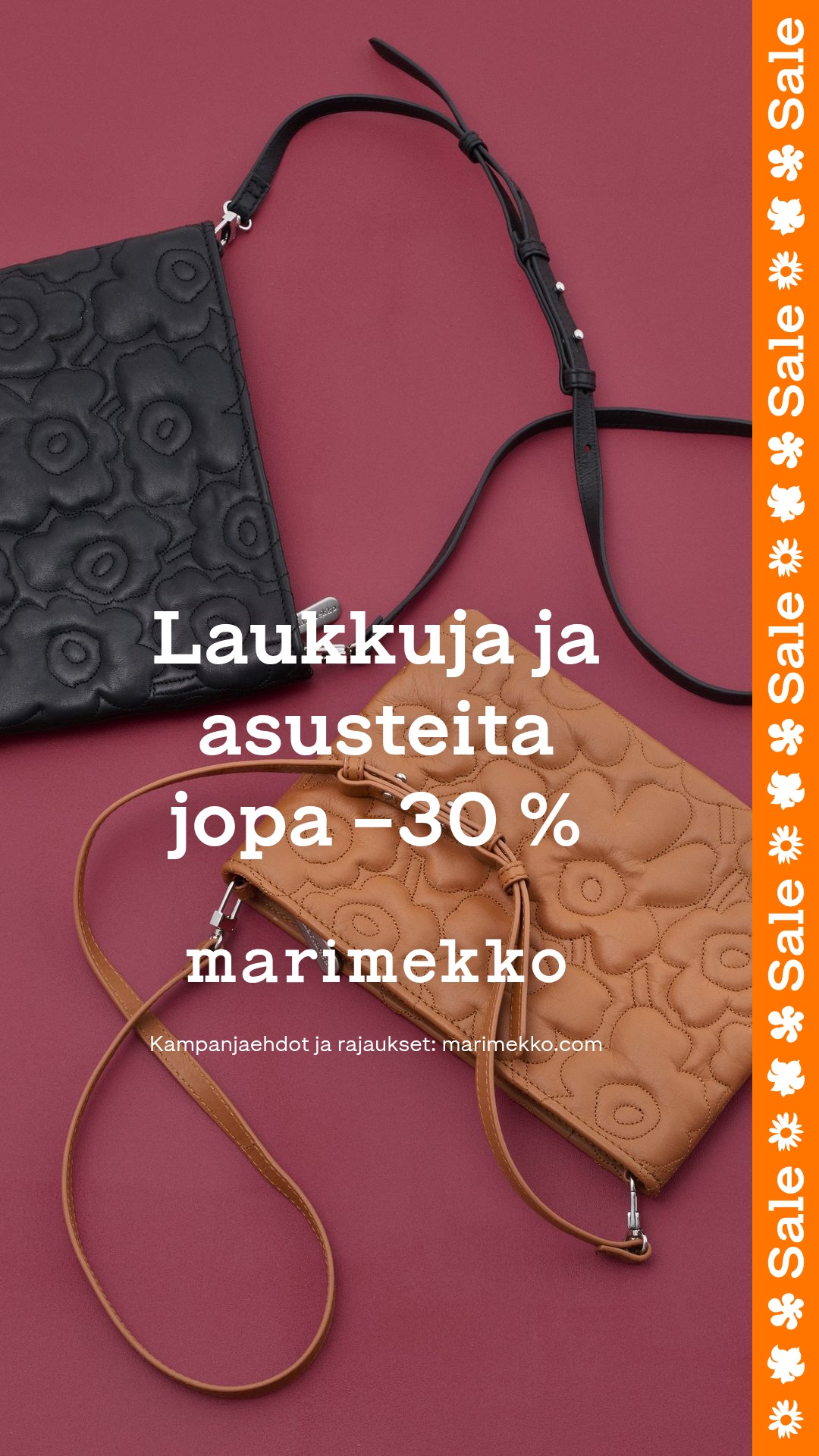Marimekko mid season sale, laukkuja ja asusteita -30%