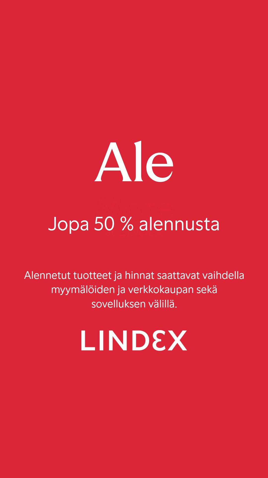 Lindexin mid season sale alennusta jopa -50%